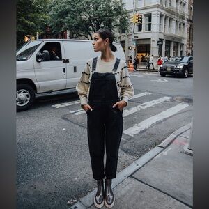 Piper & Scoot Black Denim Gallant Overalls